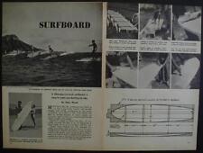 Surfboard 1954 build for sale  Diamond Point