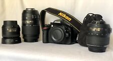 Kit de cámara Nikon D5200 con 3 lentes, muchos accesorios Nikon, usado segunda mano  Embacar hacia Argentina