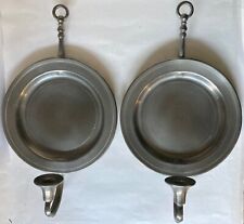 Pair colonial pewter for sale  Bradenton