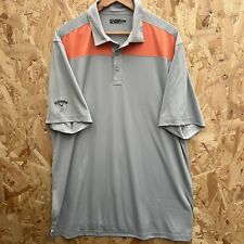 Callaway Golf Polo shirt XXL grey & orange men’s  for sale  Shipping to South Africa