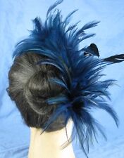 Navy blue feather for sale  SLOUGH
