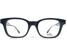 Usado, Omega Óculos Frames OM 5004-H 090 Navy Blue Gold Square Horn Rim 52-20-150 comprar usado  Enviando para Brazil