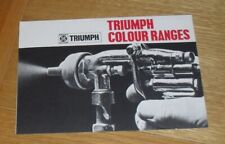 Triumph colour guide for sale  SOUTHAMPTON