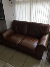 Faux leather settee for sale  LOUGHBOROUGH