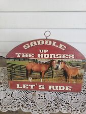 Horse plaque sign for sale  Michigantown