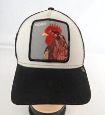 Goorin Bros Pecker Baseball Cap Rooster One Size White Black Adjustable Mesh Hat for sale  Shipping to South Africa