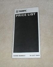 Triumph range price for sale  FAREHAM