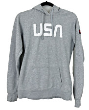 The North Face USA Hoodie Sweatshirt Mens Small Gray Pullover Kango Pocket Logo, used for sale  Shipping to South Africa