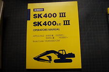 KOBELCO SK400 Excavator Operator Owner Maintenance Manual book trackhoe crawler for sale  Portland