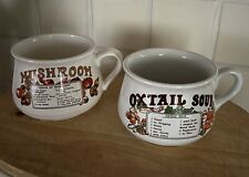 Recipe soup mugs for sale  BRAINTREE