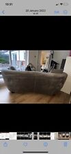 Grey seater sofa for sale  DUDLEY