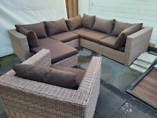 poly rattan lounge braun gebraucht kaufen  Staufenberg