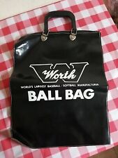 Bolso de pelota de béisbol Worth - artículos deportivos Dixie, Richmond, cuero negro, usado segunda mano  Embacar hacia Argentina