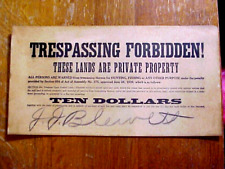 Trespassing forbidden private for sale  Union Dale