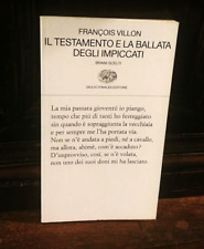 Francois villon testamento usato  Roma