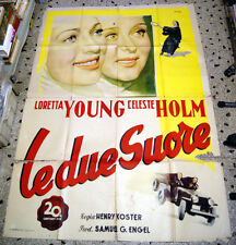 Usato, poster originale italiano 4 fogli film COME TO THE STABLE Loretta Young 1950 usato  Roma