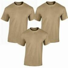 Camisetas usadas militares excedentes absorbentes de humedad arena del desierto... paquete de 3... grandes, usado segunda mano  Embacar hacia Argentina