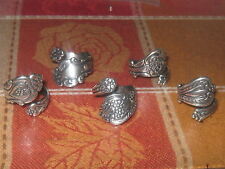 SALE WHOLESALE LOT 5 VINTAGE STYLE ADJUSTABLE FLORAL ANTIQUE SILVER SPOON RINGS for sale  Shipping to South Africa