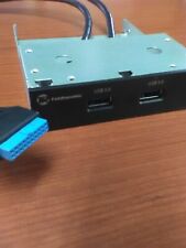 TekRepublic 2 portas USB 3.0 SuperSpeed 3.5" painel frontal com conexão AZUL 19 pinos comprar usado  Enviando para Brazil