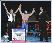 Campeón Mexicano de Luchador Enmascarado ~ Blue Demon Jr. ~ Foto Firmada AAA 8x10 (PSA Certificado de Autenticidad), usado segunda mano  Embacar hacia Mexico