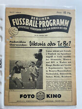 Berliner fußballprogramm 1953 gebraucht kaufen  Woltersdorf