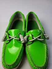 Sapatos femininos Sperry Top Sider barco 6 M verde limão couro Jeffrey casual 9783896 comprar usado  Enviando para Brazil