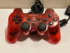 Official OEM Sony PS2 PlayStation 2 DualShock 2 Controller Clear Red for sale  Shipping to South Africa