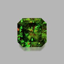 2.15cts GORGEOUS OCTAGON RADIANT CUT NATURAL AFGHANISTAN CHROME GREEN SPHENE, used for sale  Shipping to South Africa