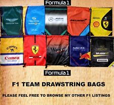 Bolsa de cordão F1 Team Red Bull Ferrari McLaren Mercedes Aston Martin P.E Gym comprar usado  Enviando para Brazil