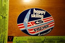 Gebraucht, Alter Aufkleber Wintersport Ski Skier Zubehör FISCHER RCS gebraucht kaufen  Kupferberg