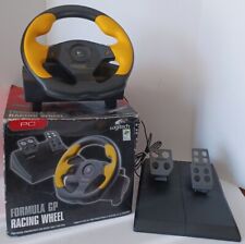 Logitech Wingman USB Racing Steering Wheel Yellow Formula GP w/Pedals in Box for sale  Shipping to South Africa