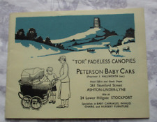 Carros de bebê Peterson dosseless "Tor" ~ c.1932 folheto catálogo carrinho de bebê, usado comprar usado  Enviando para Brazil