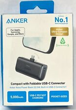 Anker - Nano Power Bank with Built-In Foldable USB-C Connector For iPhone 15 for sale  Shipping to South Africa