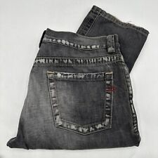 Usado, Jeans masculino preto Diesel Industry feito na Itália tamanho 36 salto desgastado arrasto comprar usado  Enviando para Brazil