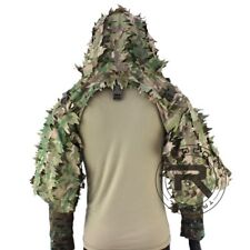 Usado, Terno tático capuz respirável com listras folhosas 3D casaco sniper comprar usado  Enviando para Brazil