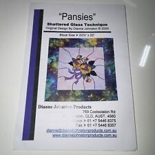 Padrão "Pansies" Dianne Johnson - Técnica de vitral - EXCELENTE - parece não usado comprar usado  Enviando para Brazil