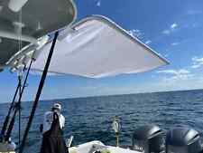 Usado, Consola Centro de Pesca Dev BLANCO Barco Popa Sombra Solar Dosel Kit de Cubierta Superior segunda mano  Embacar hacia Argentina