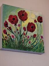 Poppies floral canvas for sale  Florence