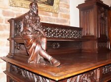 Biurko z nasadką, Goethe Faust Mefistopheles neogotyk XIX wieku orzechowiec na sprzedaż  PL