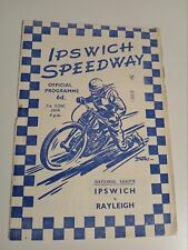 Speedway ipswich rayleigh for sale  SWINDON