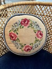 Round needlepoint pillow for sale  Sterling