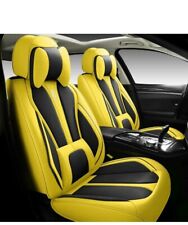 Fundas fundas de asiento de automóvil INZU de cuero cómodo para automóvil asiento delantero y trasero. segunda mano  Embacar hacia Argentina