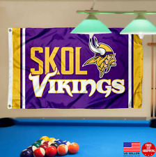 Bandeiras 3X5 Bandeira Homem Caverna 3 x 5 Banner Viking SKOL Novo EUA Minnesota Vikings comprar usado  Enviando para Brazil
