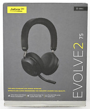 Fones de ouvido Jabra Evolve2 75 sem fio supra-auricular Bluetooth NC MEMS preto caixa aberta comprar usado  Enviando para Brazil