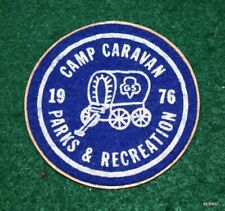 GIRL SCOUT CAMP PATCH -1976 - CAMP CARAVAN for sale  Shipping to South Africa