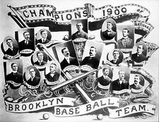  1900 BROOKLYN SUPERBAS CHAMPIONSHIP TEAM JELLER, JENNINGS, 8x10 RETRATO   , usado comprar usado  Enviando para Brazil