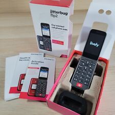 Celular Jitterbug Flip2 vermelho testado fácil de usar flip 2 sênior comprar usado  Enviando para Brazil