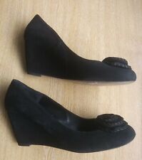 Used, SACHELLE SIZE 6.5 BLACK SUEDE WEDGE HEEL.   B199042424B2/6 for sale  Shipping to South Africa