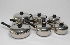 VTG AMC Shuman Germany  18/10 Stainless 24 K  NOS  pots and pans cookware 12 set for sale  Shipping to South Africa
