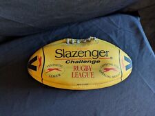 Vintage Slazenger Challenge Rugby League Ball Yellow Made In India for sale  Shipping to South Africa
